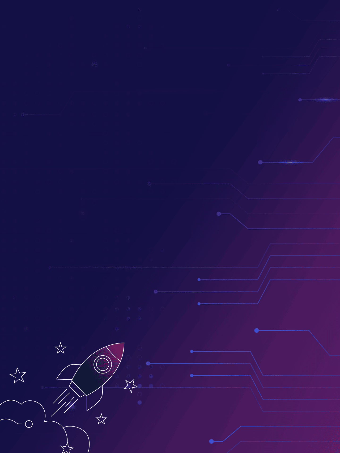 Background Foguete Digital